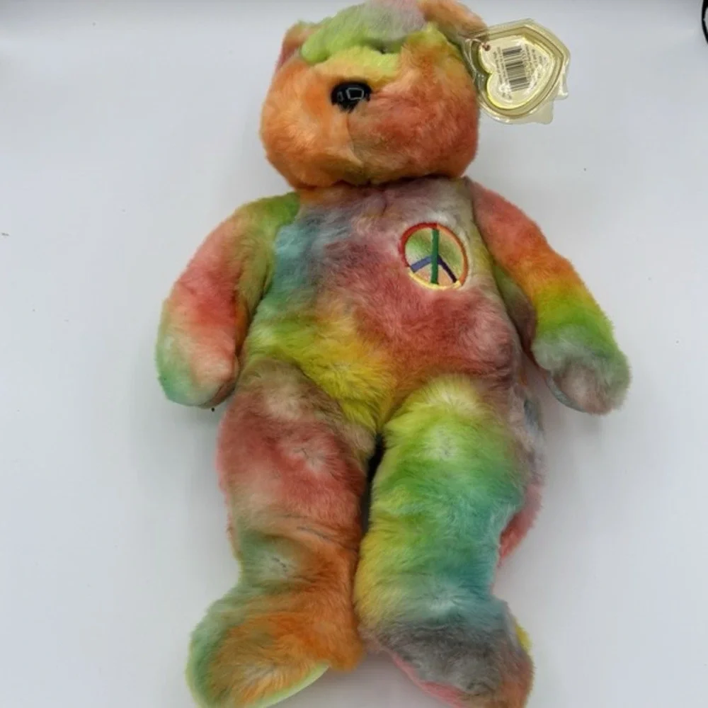 rare‎ Large Peace Bear 1996: Multicolor-pastel